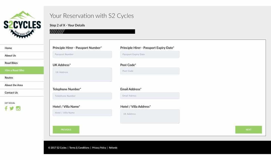 S2 Cycles Website Design