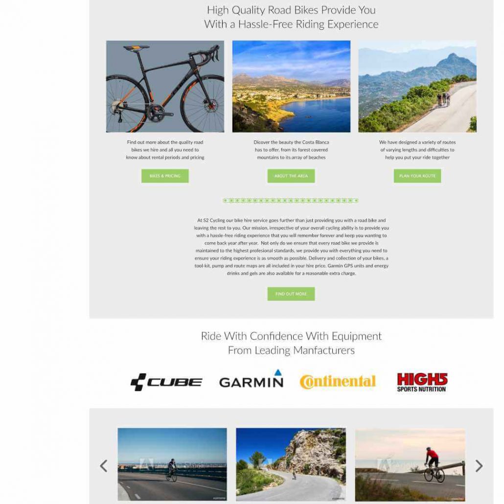 S2 Cycles Website Design