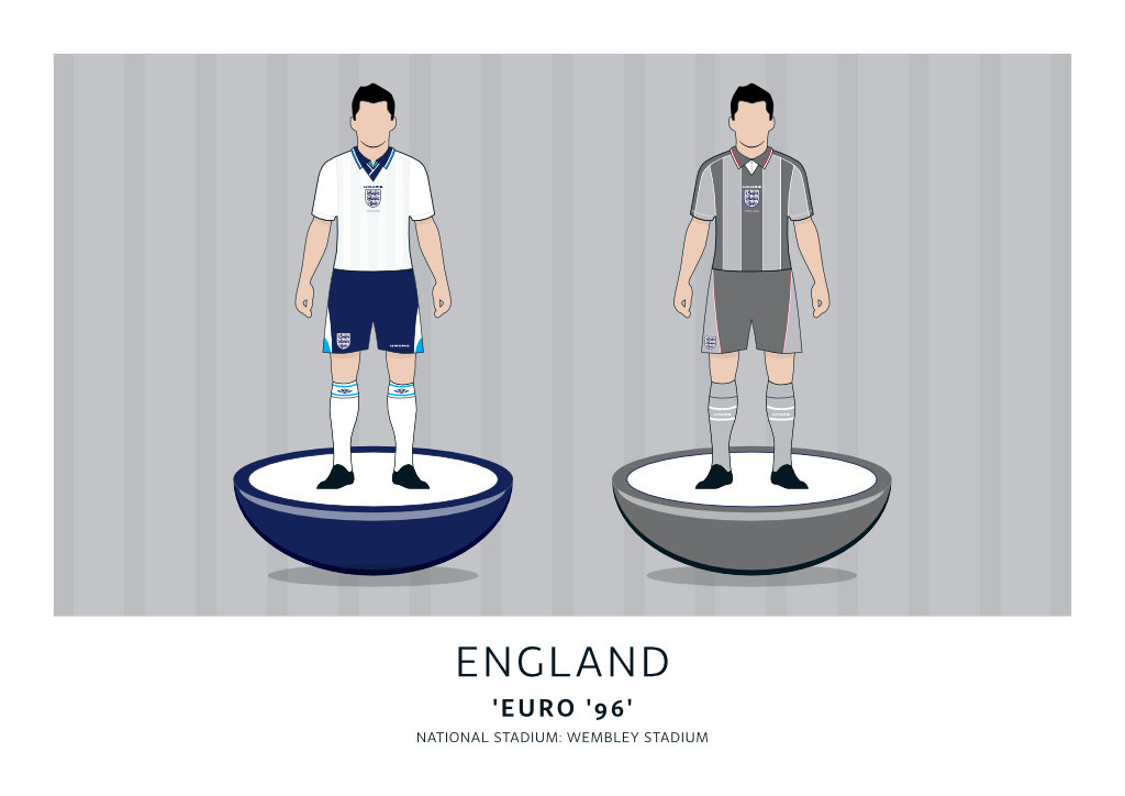 England Euro ’96 Home + Away